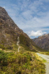 Fototapeta na wymiar Highway to Fiordland. South Island, New Zealand