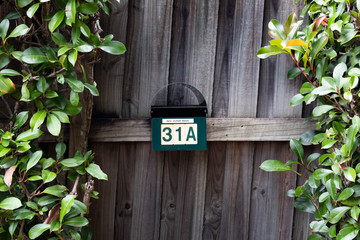mailbox on the background of the house