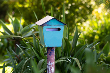 mailbox on the background of the house