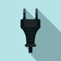 Obraz premium Electric plug icon. Flat illustration of electric plug vector icon for web design