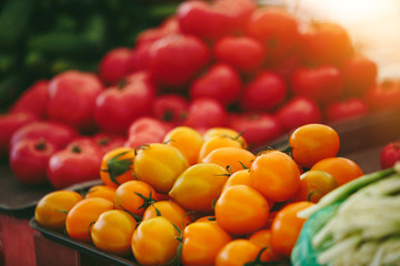 Fresh tomatoes at Farmers' market