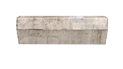 concrete curb simple one-dimensional form with a width of a meter, Illustration in 3D - 8