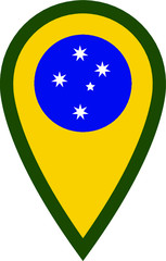 Australia Location pin map navigation label symbol