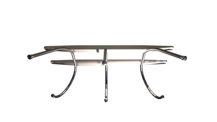 Steel wall hanger - forged Illustration in 3D - 2
