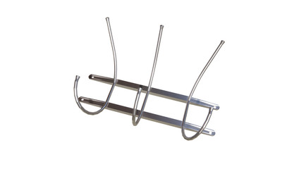 Fototapeta premium Steel wall hanger - forged Illustration in 3D - 3