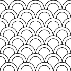 Fish scale pattern. Seamless geometric background. © Anastasia
