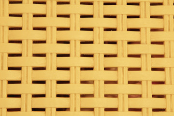 Yellow plastic grille or crate.