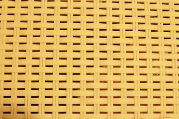 Yellow plastic grille or crate.