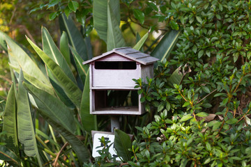 mailbox on the background of the house