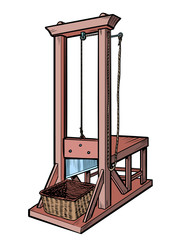 guillotine. An execution weapon from the French revolution
