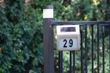 mailbox on the background of the house