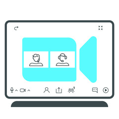 Vector graphics, video conferencing, remote work