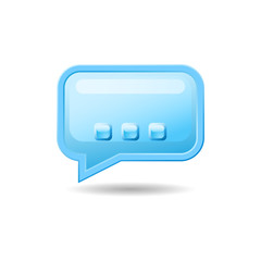 Icon message, comment, post, chat. Online Talk Sign