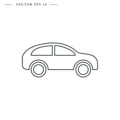 Car line icon. Isolated vector illustration.