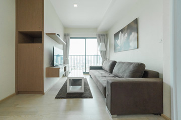 Interior, beautiful apartment, luxurious living room