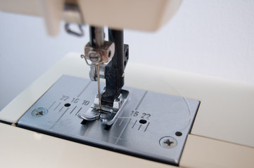 sewing machine needle close up