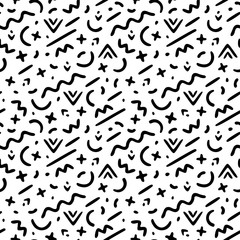 Memphis Pattern, seamless vector illustrator