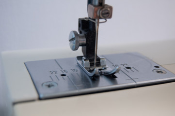 sewing machine needle close up