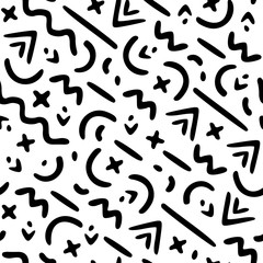 Memphis Pattern, seamless vector illustrator