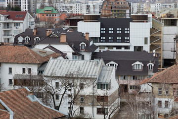 Beautiful top view to the center of Chisinau.