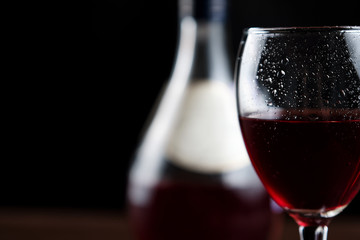 glass of red wine