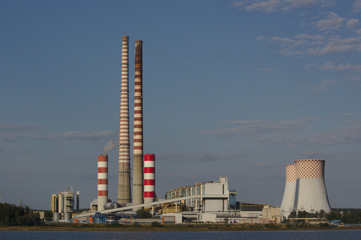 power plant in the city
