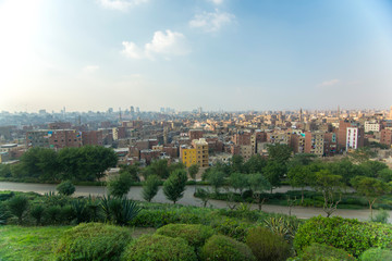 panoramic view of the city Cairo in egypt