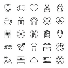 health care icons set