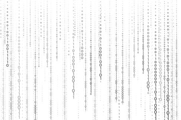streaming of binary code numbers technology background