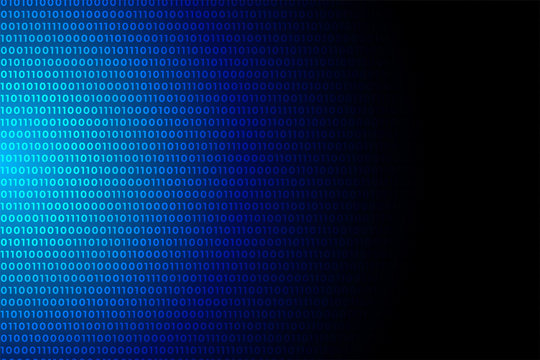 blue digital binary code data numbers background design © starlineart