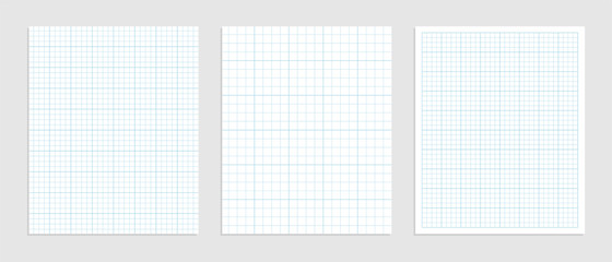 Mathematical graph paper set for data representation