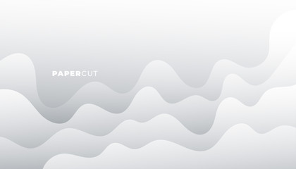 abstract white clean minimal wavy background design