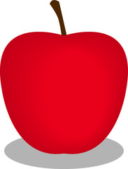 Red apple vector icon