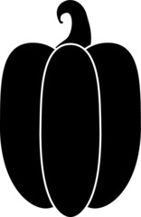 Bell pepper vegetable vector icon
