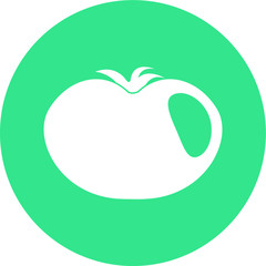 Tomato half vector icon design