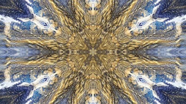 Beautiful Original Art therapy moving Mandala. Seamless loop psychotherapy. Geometric patterns to find or restore a sense of healthy mental balance. For yoga specialist, astrology, art therapist.