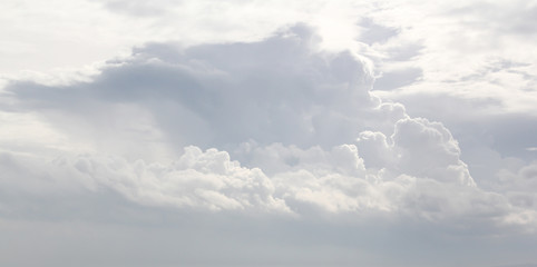 white cloud background and texture. grey and cloudy sky.