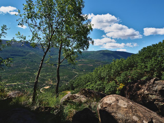 Obraz premium Nogaledas Route. Valley of Jerte.