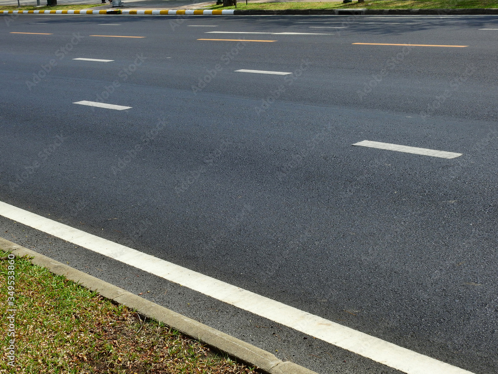 Canvas Prints asphalt road lanes in the city