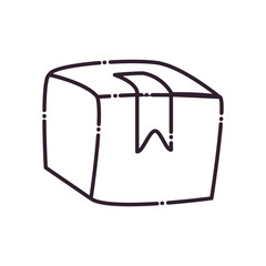 Box line style icon vector design