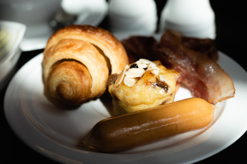breakfast set in a hotel