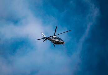Fototapeta na wymiar a nice shot of helicopter in flight