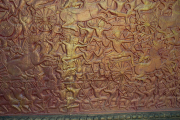 Asiatische Kunst Wand Malerei Gold Temple