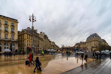 Fototapeta premium Place de la Comedie w Bordeaux we Francji