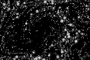 Obraz premium Silver glitter confetti.