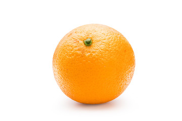 Orange fruit isolated on white with clipping path.