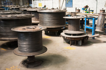 Wire production plant