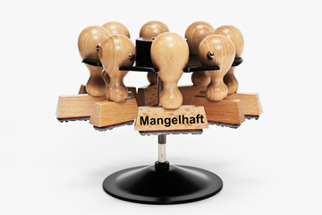 Stempel Mangelhaft