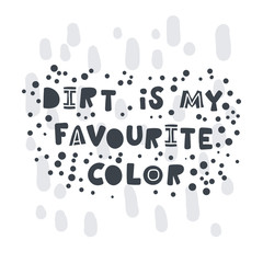 Hand-drawn lettering in sloppy style. Scandinavian doodles. Vector isolated motivation illustration