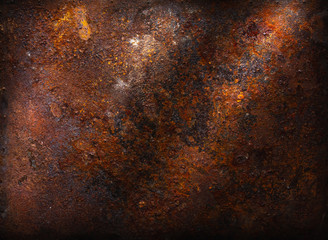 Dark Rusty metal texture background